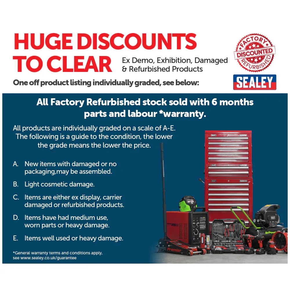Sealey Heavy-Duty 2 Drawer Mobile Tool & Parts Trolley - Red - B