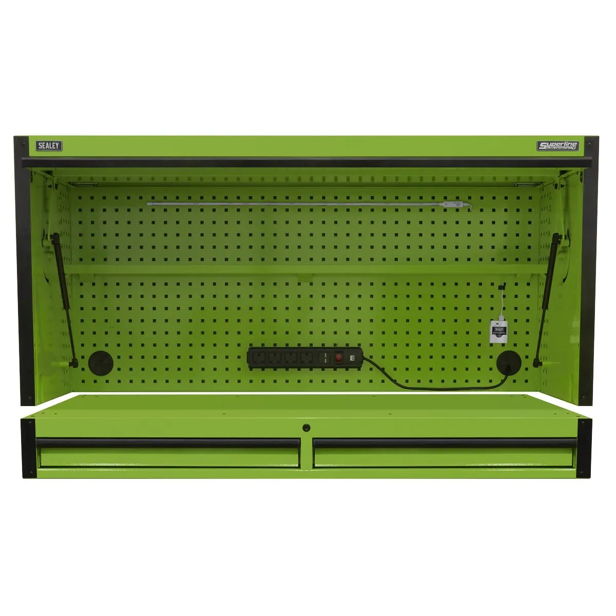 Sealey Superline Pro Top Hutch & 2 Drawer Riser 1549mm