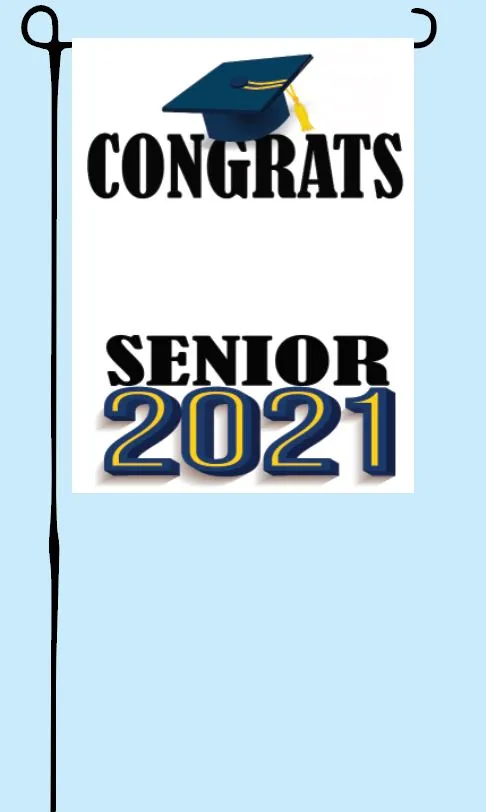 Senior 2021 Garden Flag