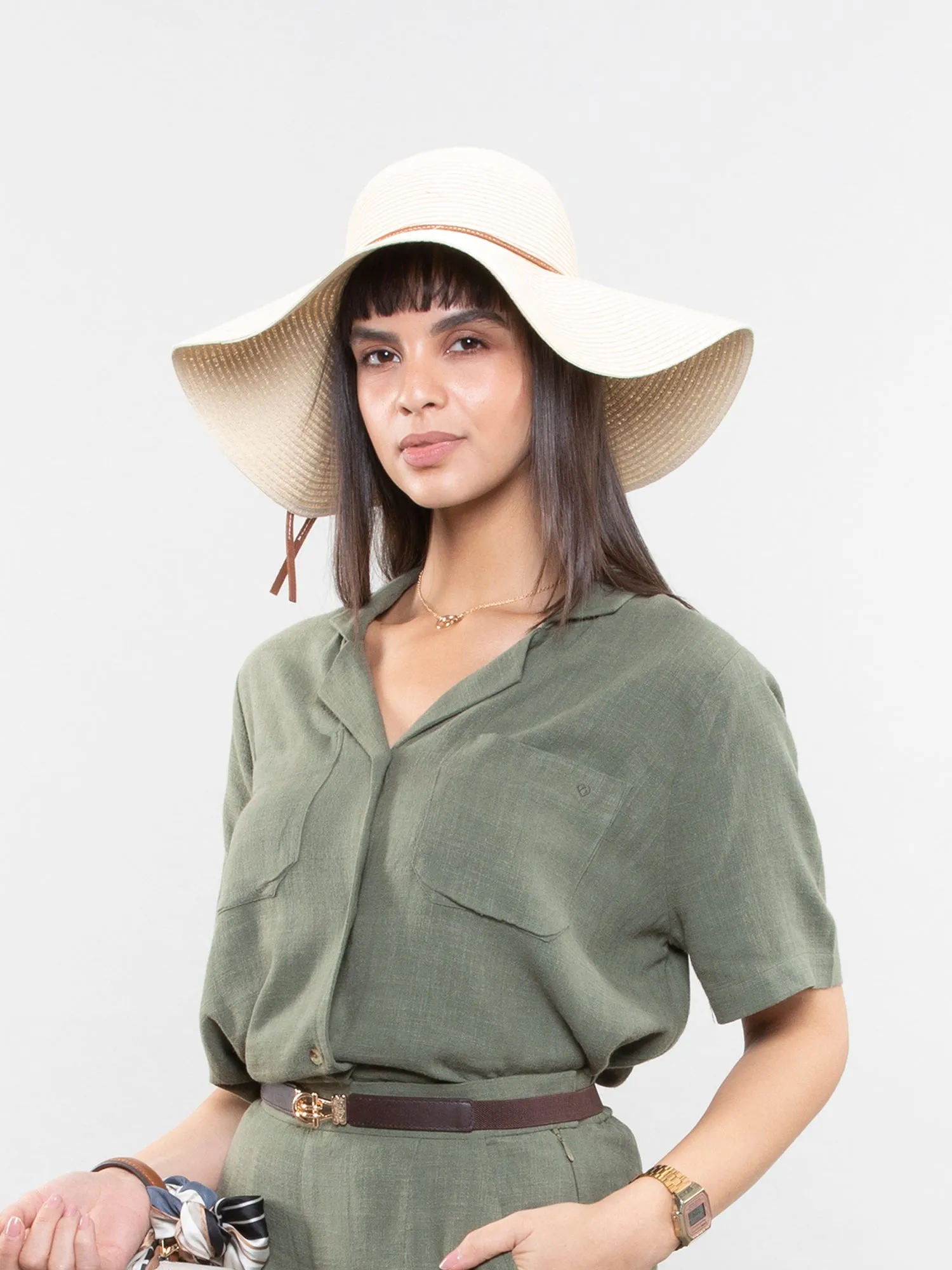 Short-sleeve linen shirt