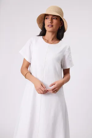 Sicily Linen Dress - White