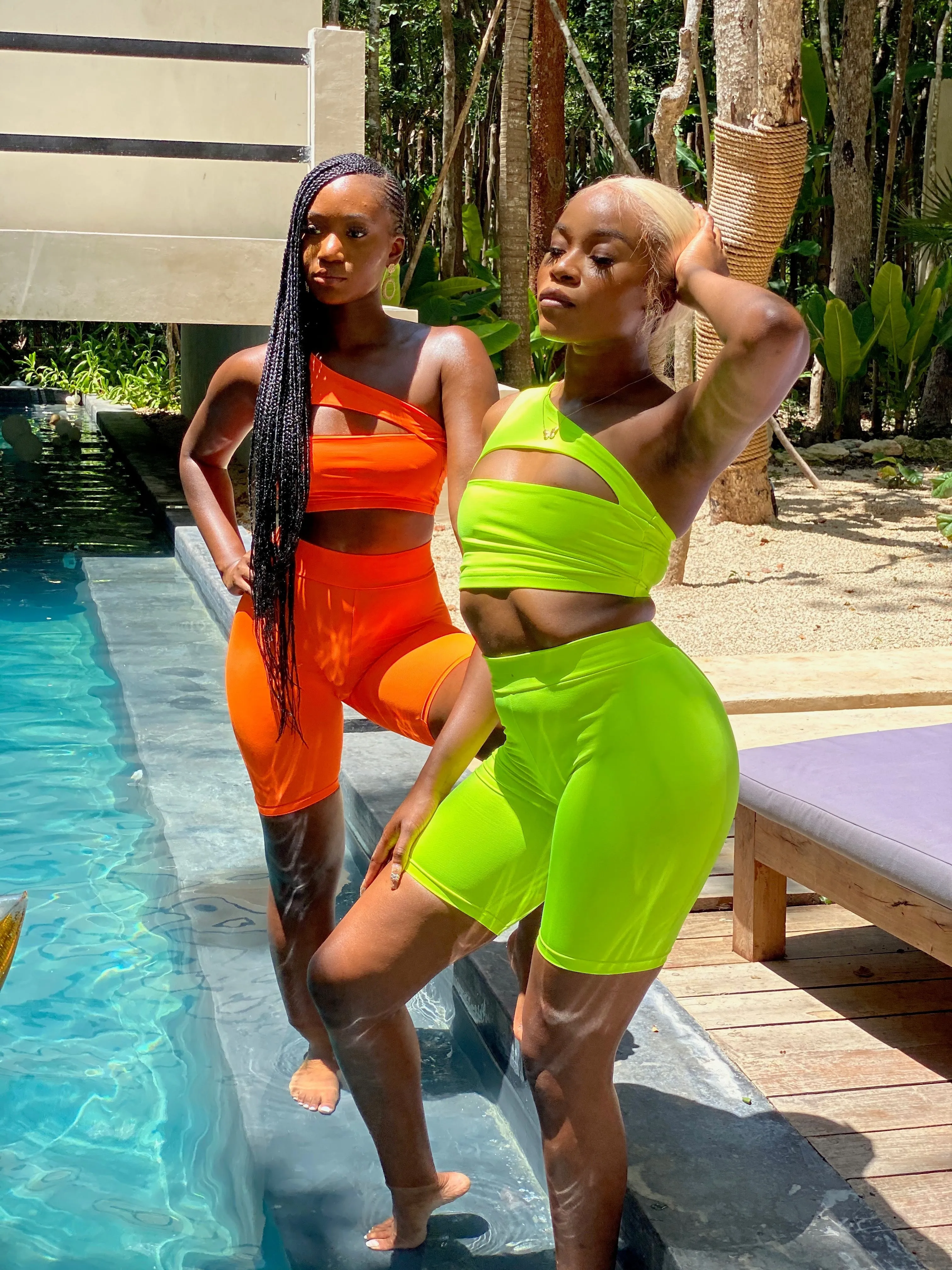 SIP & CHILL BIKER SHORTS | SET