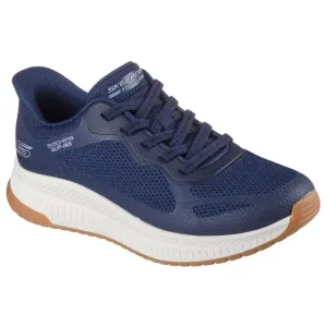 Skechers Womens Navy Bobs Squad 4 Staple Look Shoe 117624