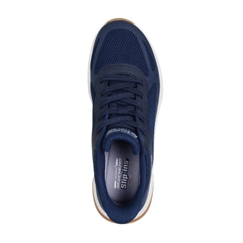 Skechers Womens Navy Bobs Squad 4 Staple Look Shoe 117624