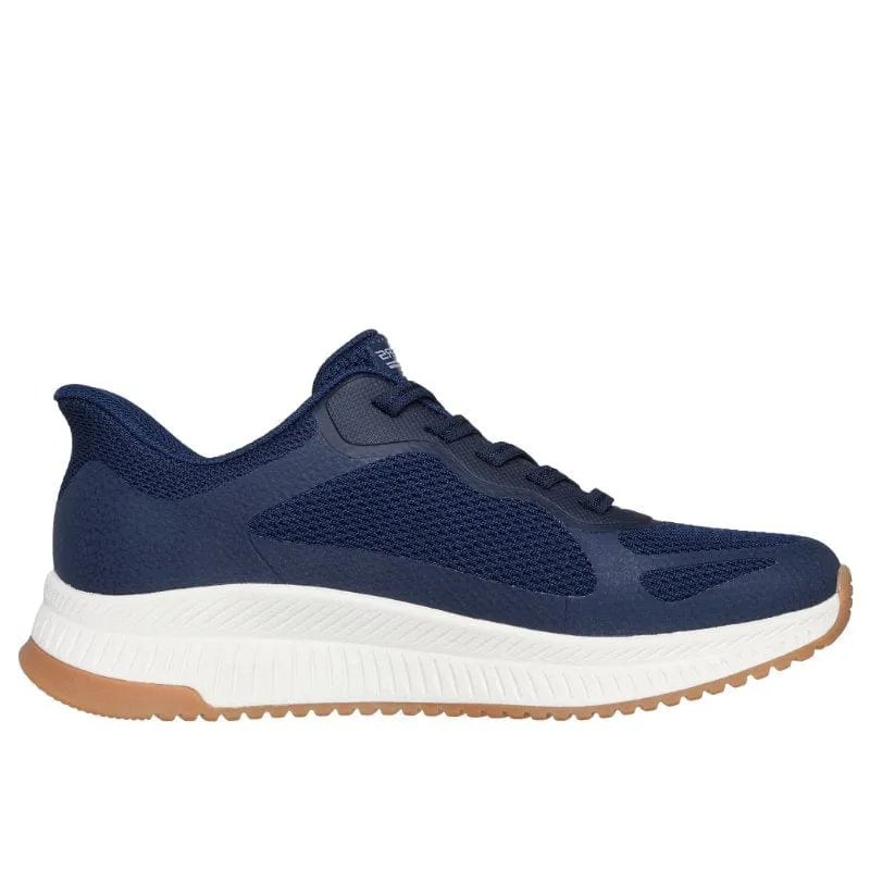 Skechers Womens Navy Bobs Squad 4 Staple Look Shoe 117624