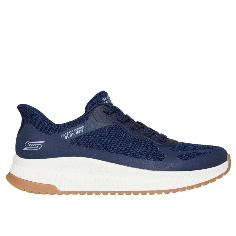Skechers Womens Navy Bobs Squad 4 Staple Look Shoe 117624