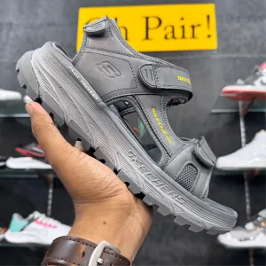 Sketchers Dlux’Trekker Sandal-Grey-Leather