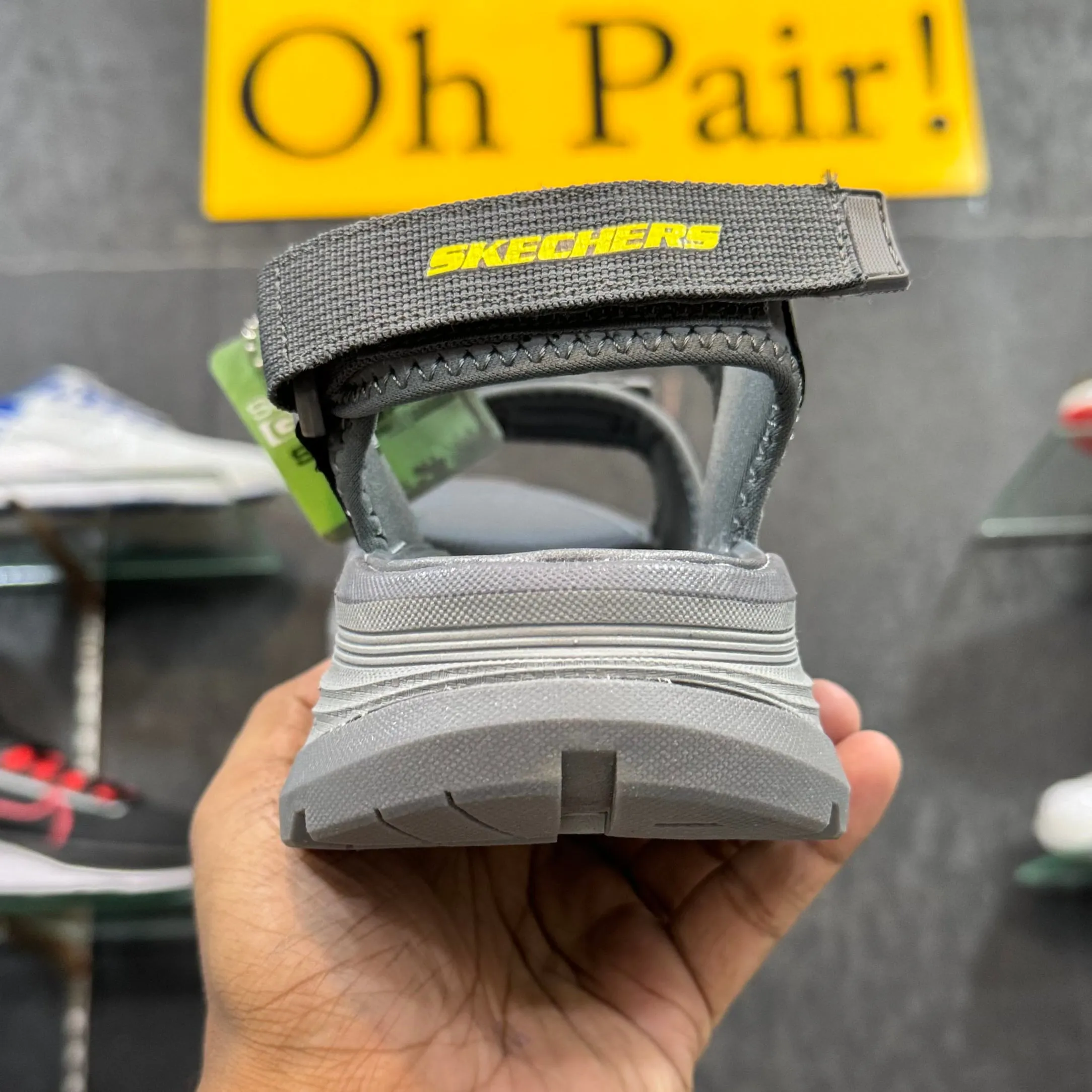 Sketchers Dlux’Trekker Sandal-Grey-Strap
