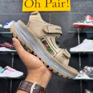 Sketchers Dlux’Trekker Sandal-Khaki-Leather