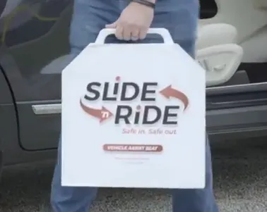 Slide 'n Ride vehicle transfer seat for Akron Children's Hospital