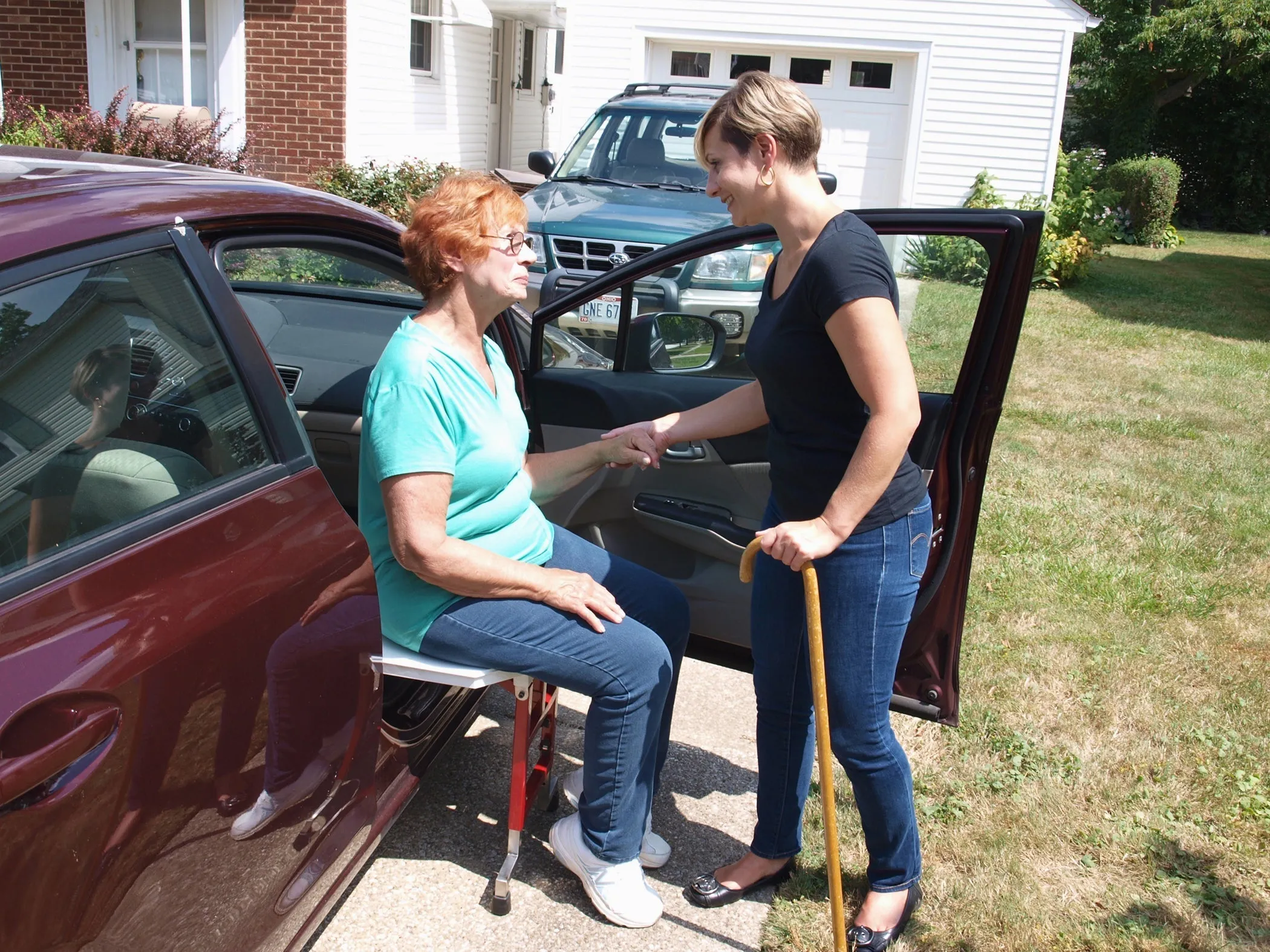 Slide 'n Ride vehicle transfer seat for Akron Children's Hospital