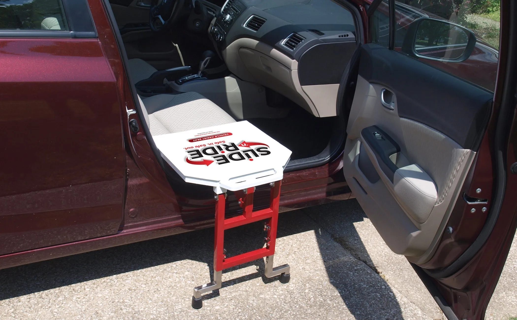 Slide 'n Ride vehicle transfer seat for Akron Children's Hospital