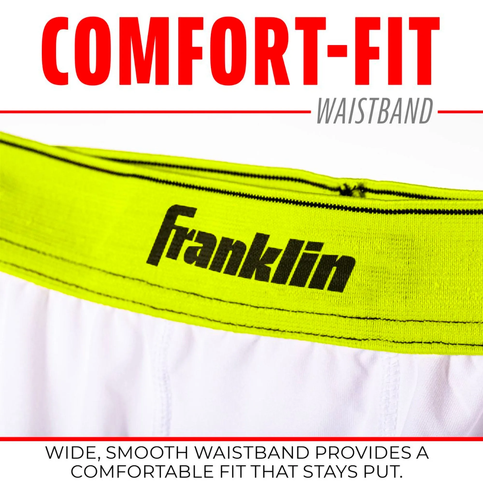 Sliding Short Beisbol Softbol Franklin Blanco Verde INFANTIL