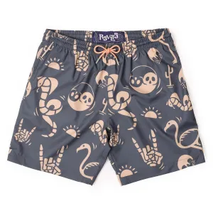 Snakes, Skulls, and Sunsets – Hybrid Shorts