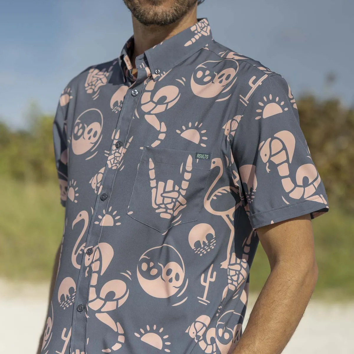 Snakes, Skulls, and Sunsets – KUNUFLEX Short Sleeve Shirt