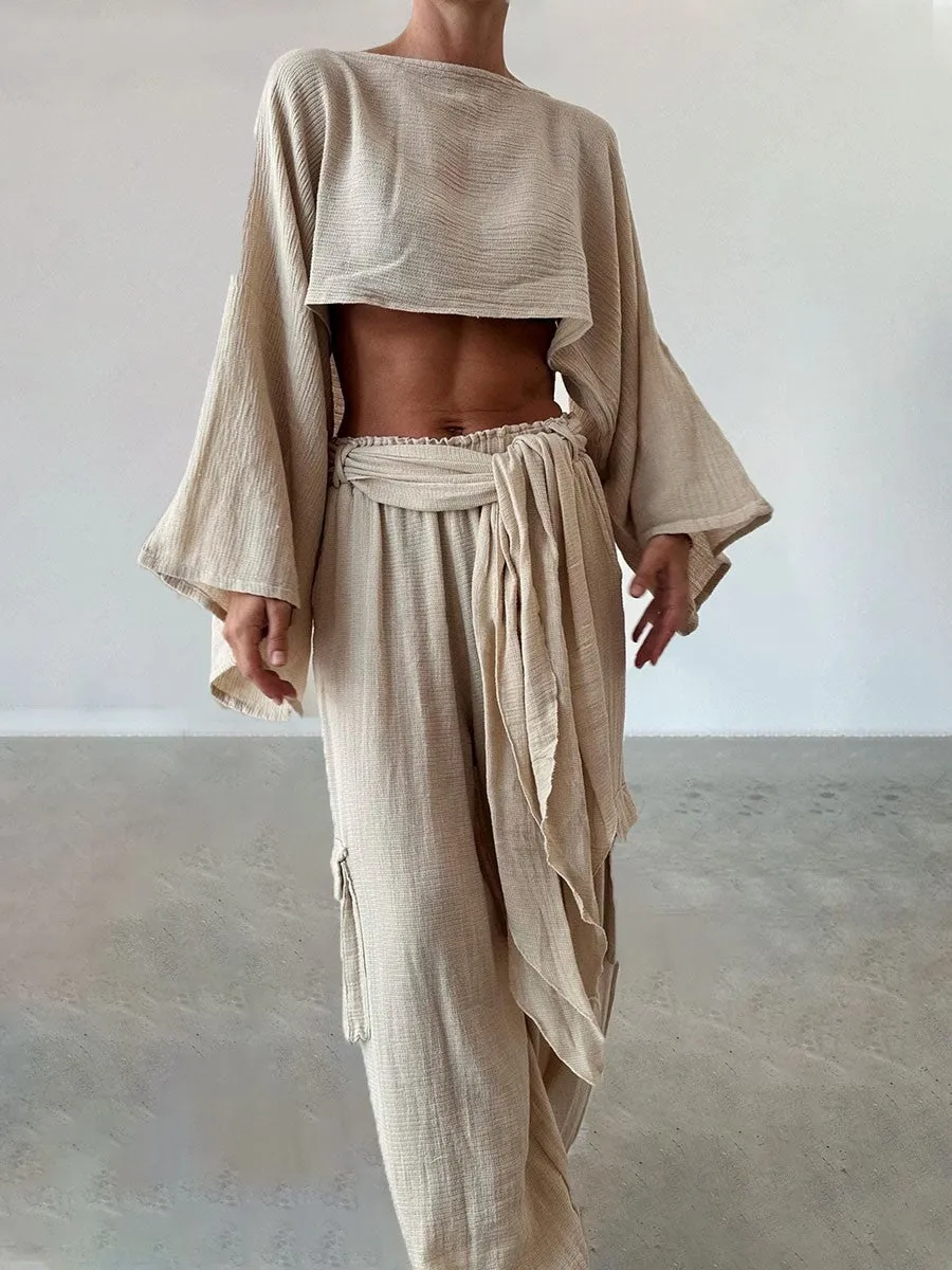 Sol Set Crinkled Cotton Co-Ord