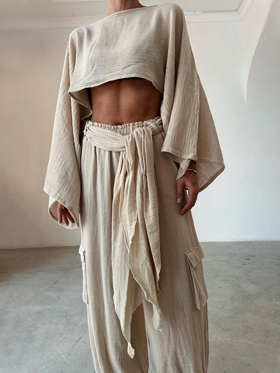 Sol Set Crinkled Cotton Co-Ord