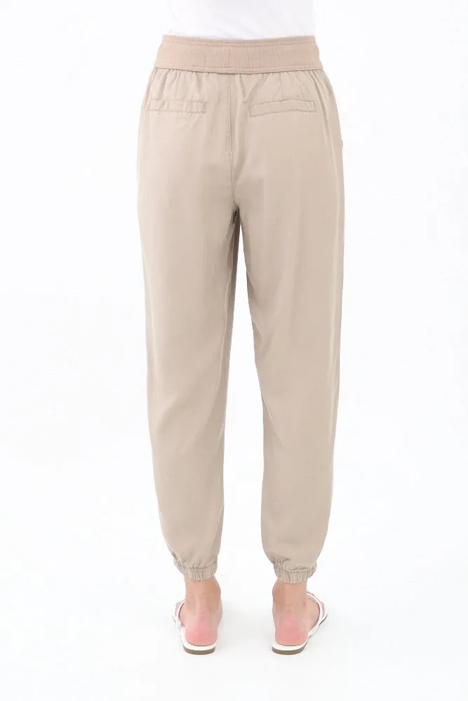 Solid Joggers -Taupe