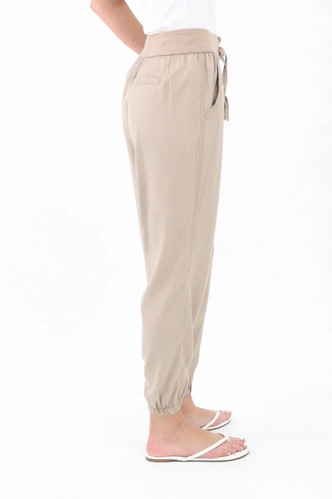 Solid Joggers -Taupe