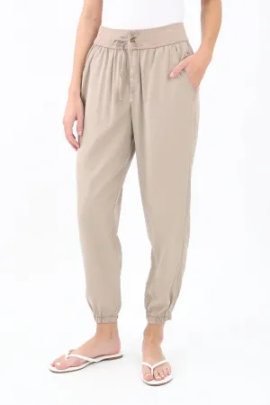 Solid Joggers -Taupe