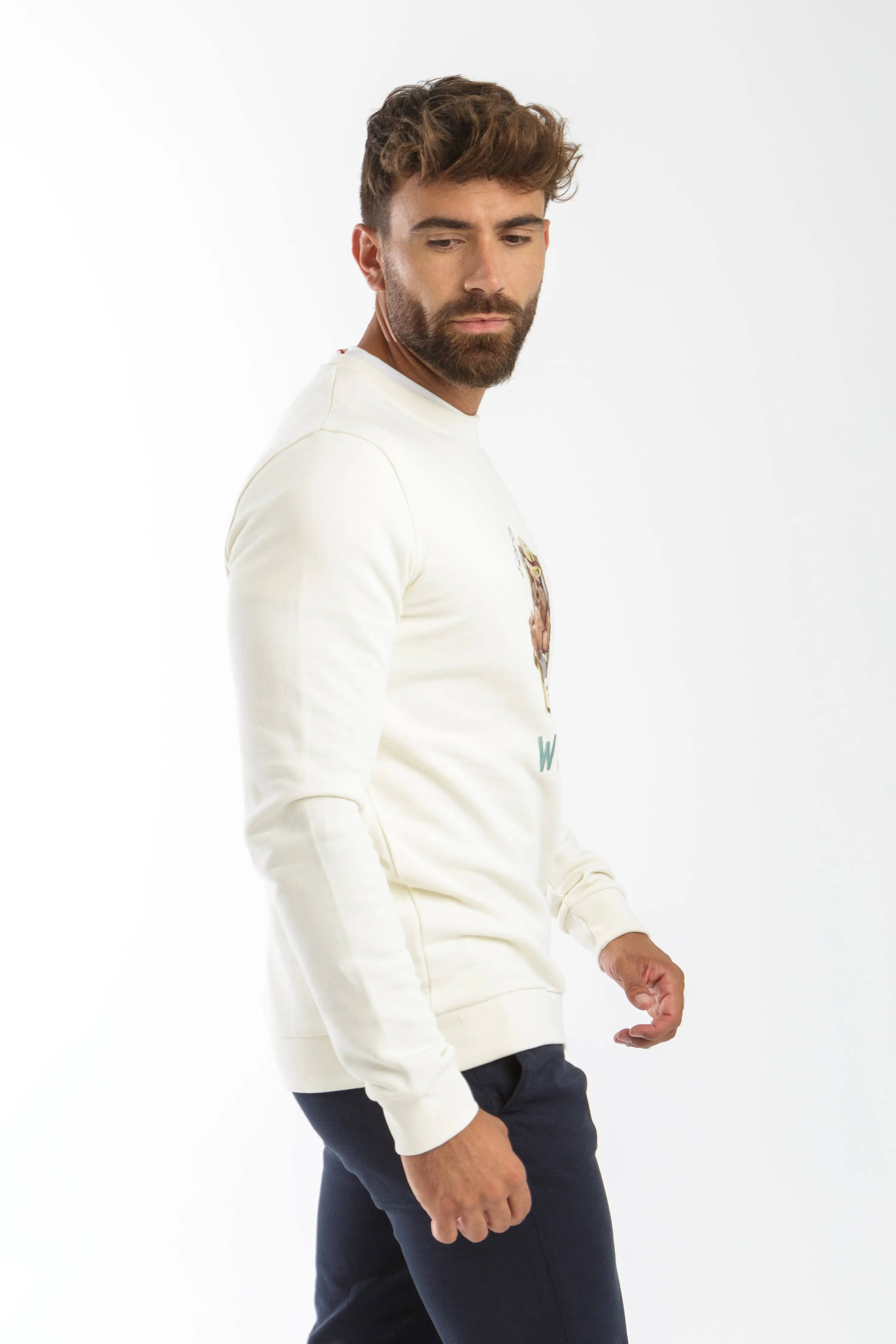 Sudadera Mr Williot Chill Amarillo Pastel