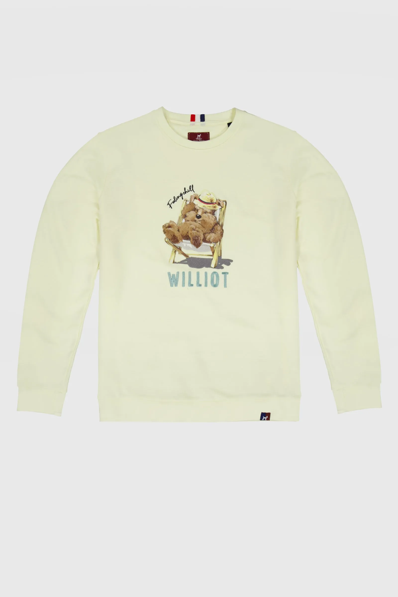 Sudadera Mr Williot Chill Amarillo Pastel