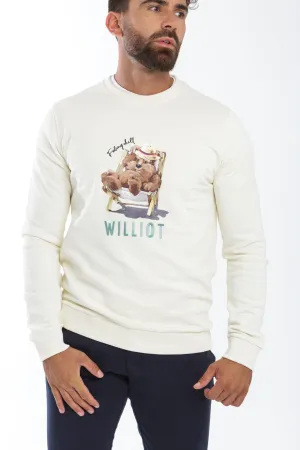 Sudadera Mr Williot Chill Amarillo Pastel