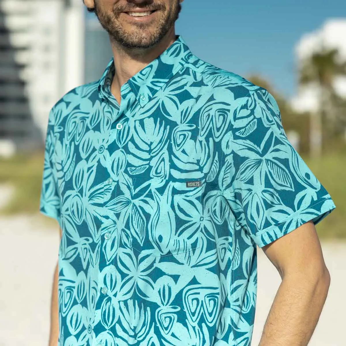 Sweet Blue Sea – KUNUFLEX Short Sleeve Shirt