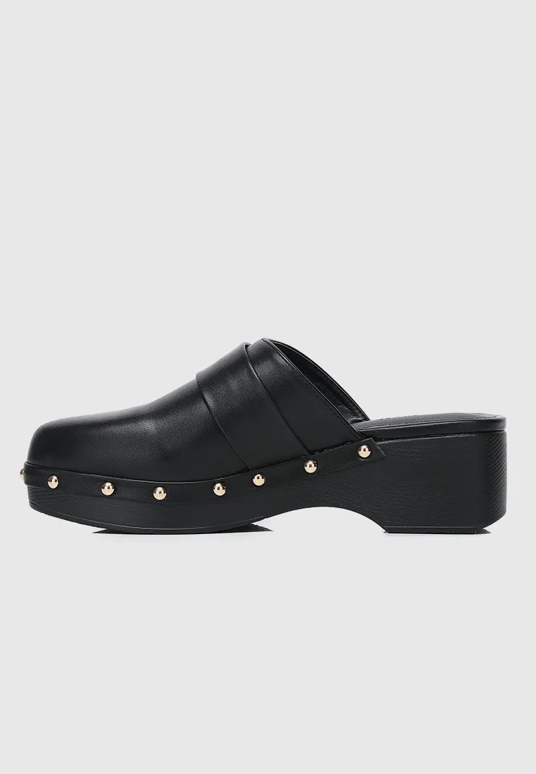 Terra Platform Mules (Black)