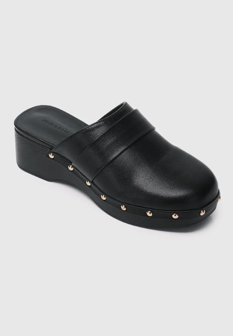 Terra Platform Mules (Black)