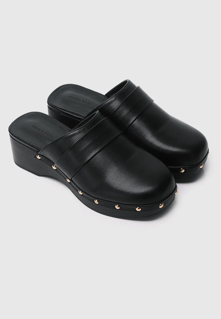 Terra Platform Mules (Black)