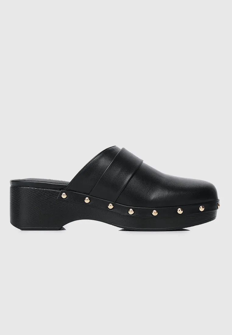 Terra Platform Mules (Black)