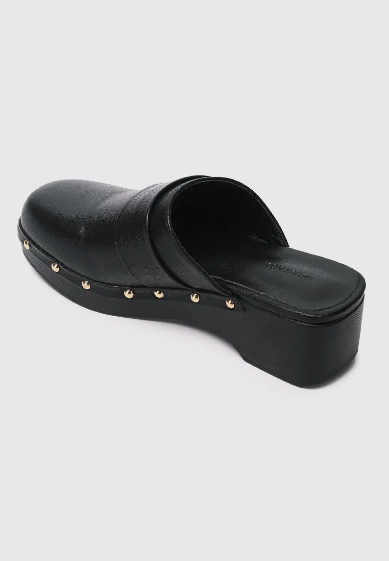 Terra Platform Mules (Black)