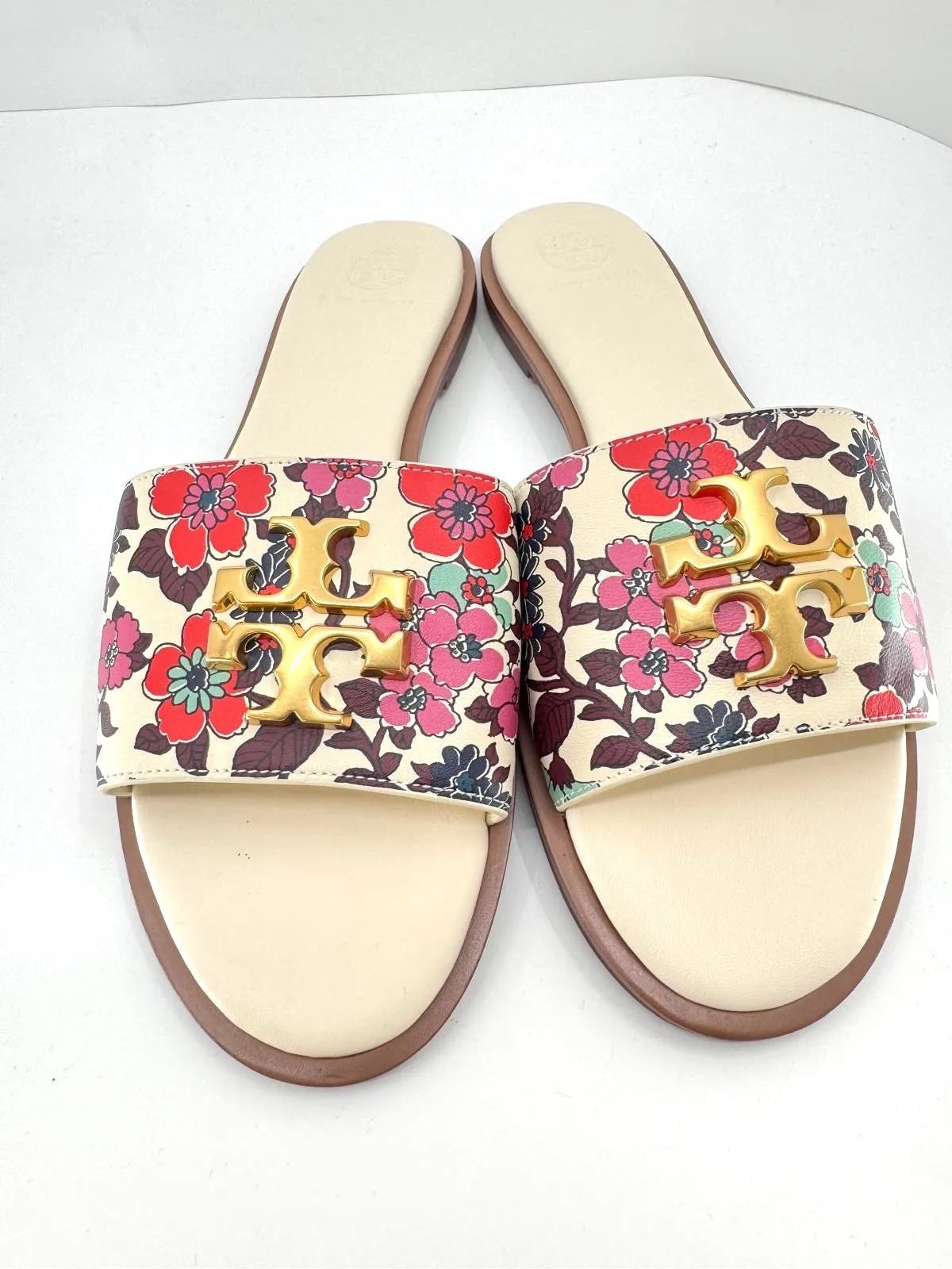 TORY BURCH EVERLY LEATHER SLIDE MULES