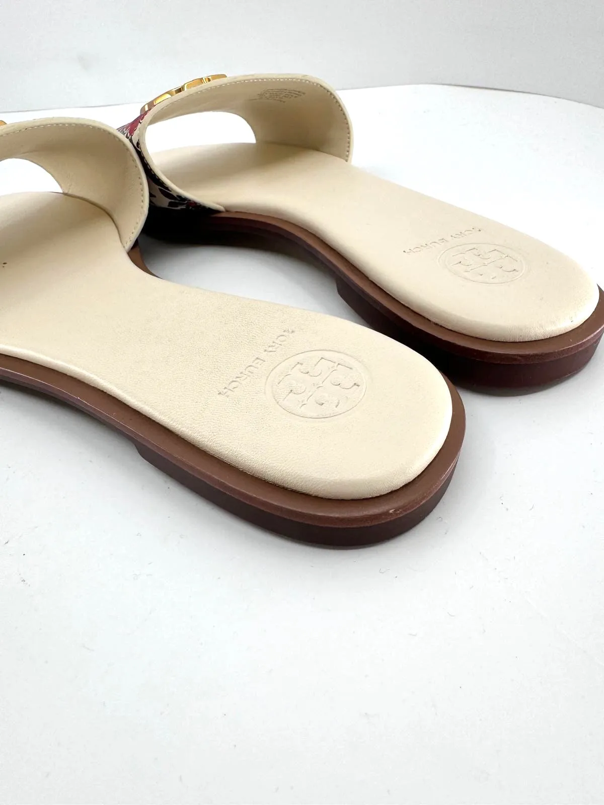 TORY BURCH EVERLY LEATHER SLIDE MULES