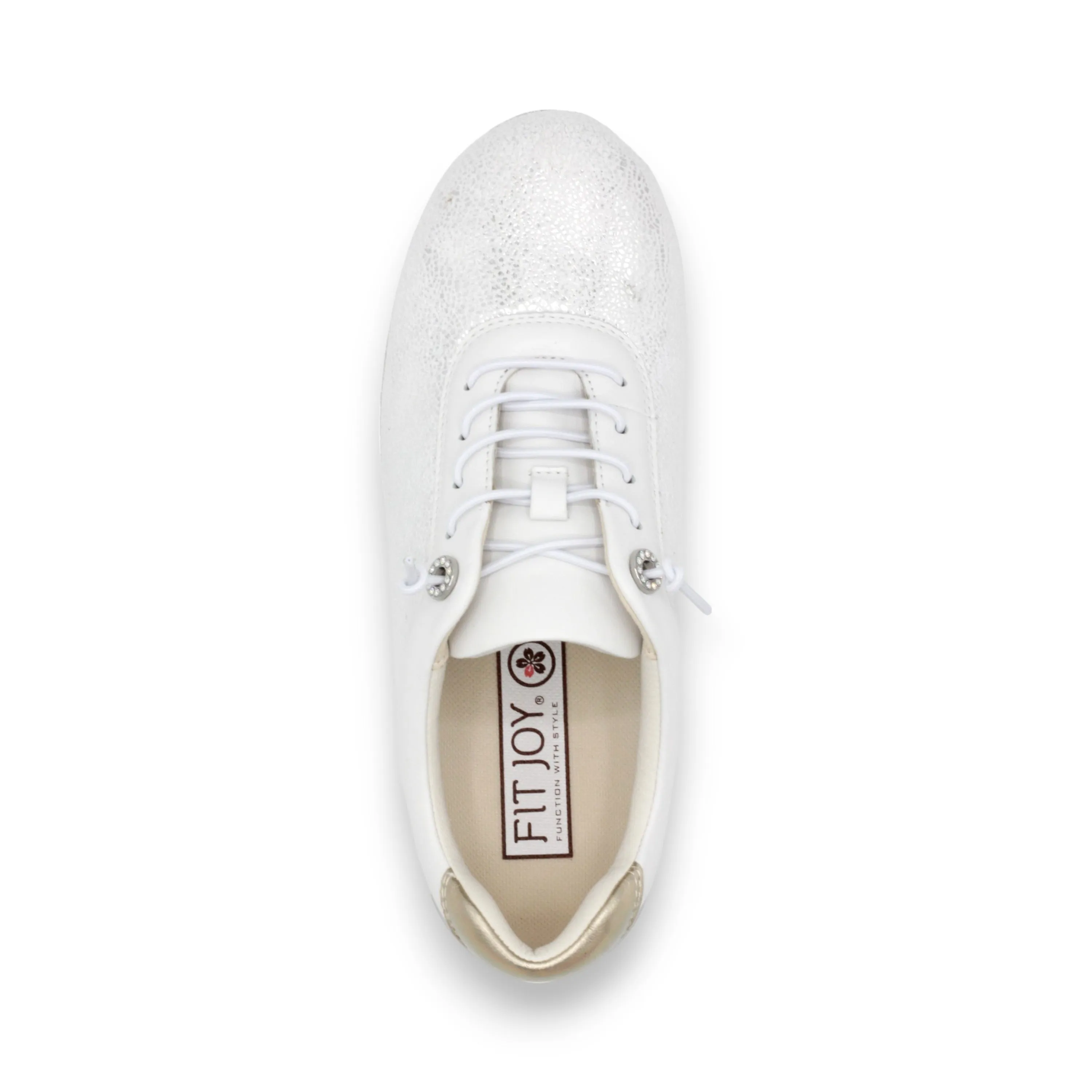 Ultra-Lightweight Women's Sneakers with New Material Super Stretch Fabric, Soft Sheep Leather, and Swarovski Crystal Eyelets #FJ129