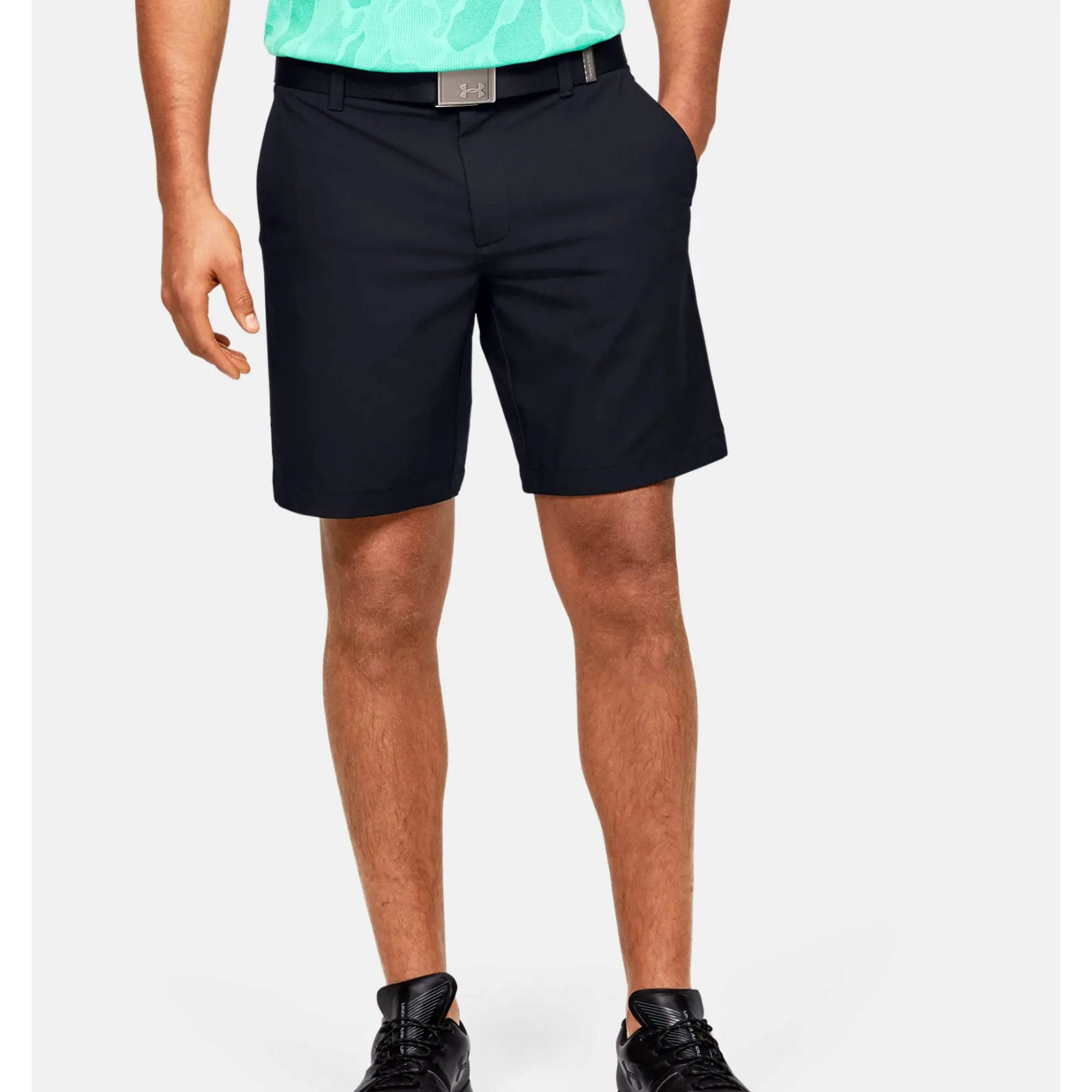 Under Armour Mens Iso-Chill Shorts - BLACK/BLACK/HALO GRAY