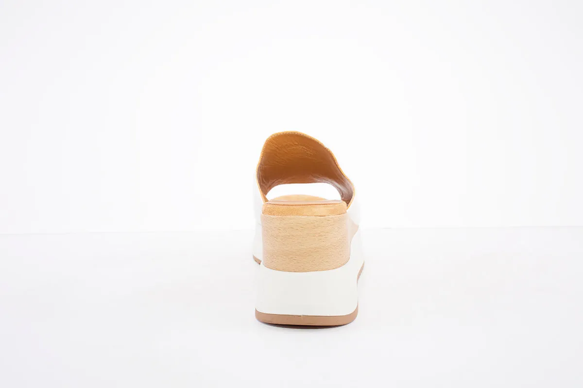 UNISA - KENAN HIGH WEDGE MULE - IVORY