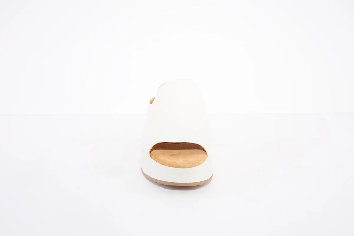 UNISA - KENAN HIGH WEDGE MULE - IVORY