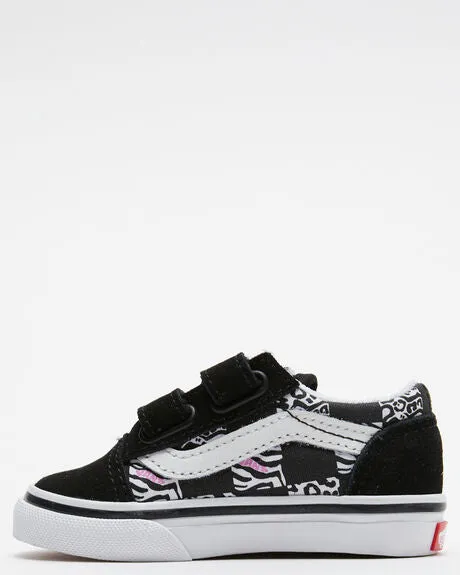 Vans Kids Old Skool V ZEBRA DAZE / BLACK