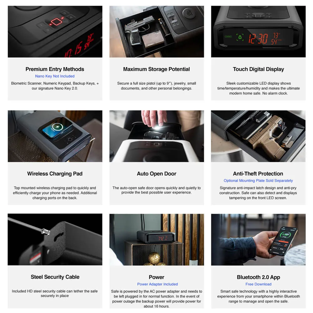 Vaultek DS2i Smart Station Biometric & Bluetooth Safe