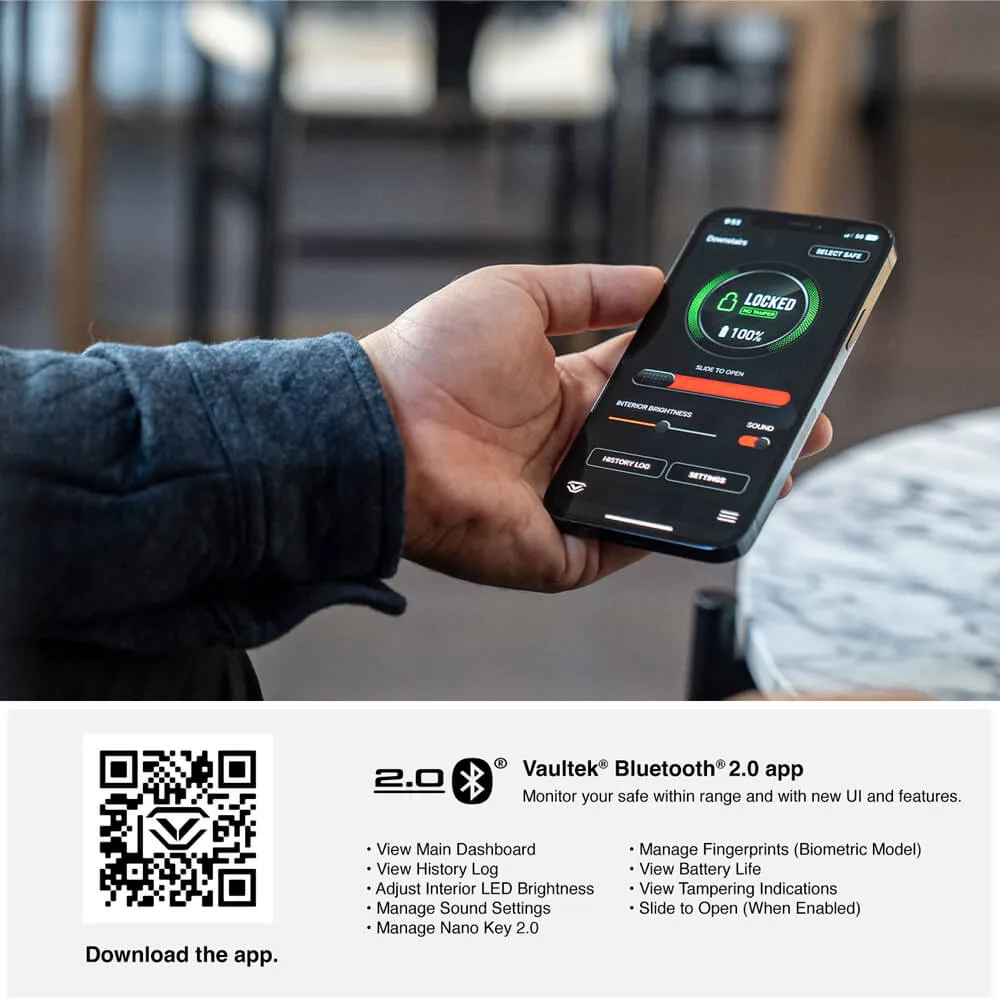 Vaultek DS2i Smart Station Biometric & Bluetooth Safe