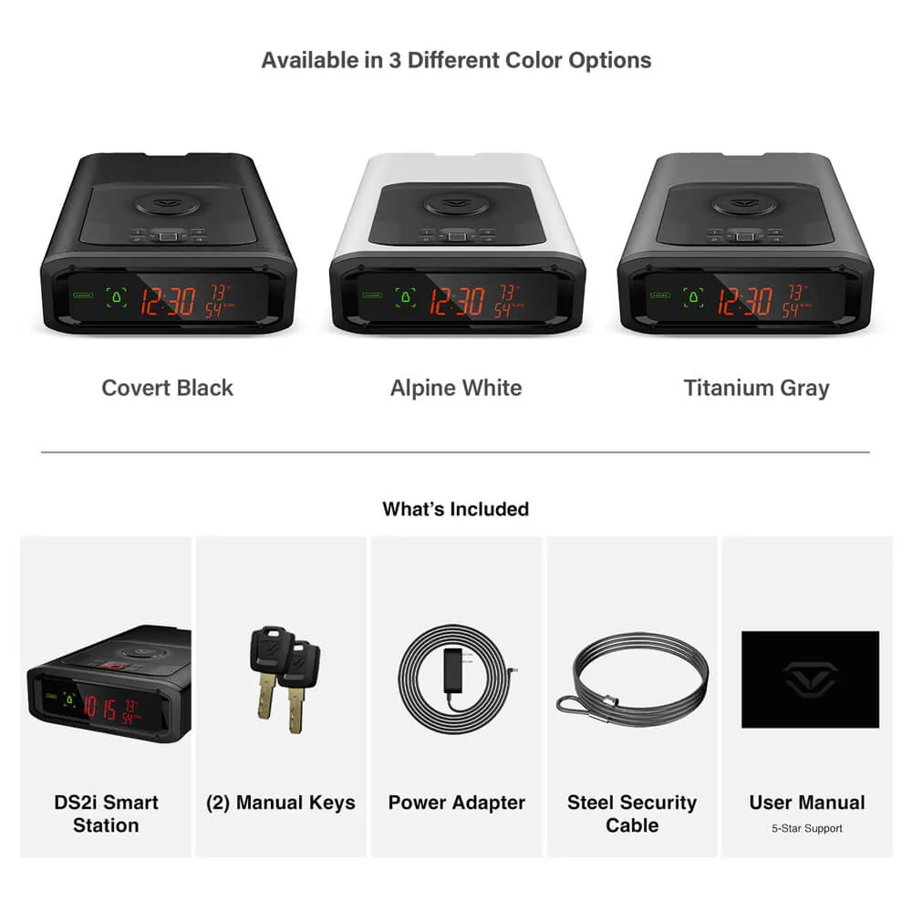 Vaultek DS2i Smart Station Biometric & Bluetooth Safe