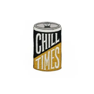Vintage Beer Chill Times Beer Can Embroidered Patch