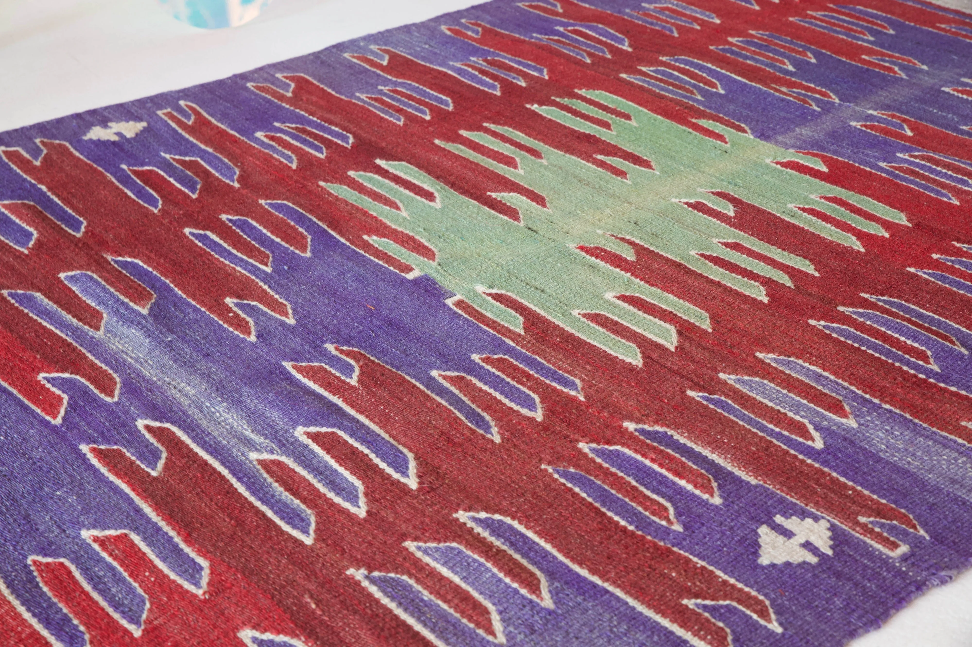 Vintage Mini Turkish Kilim Rug 2'10"x4'8"