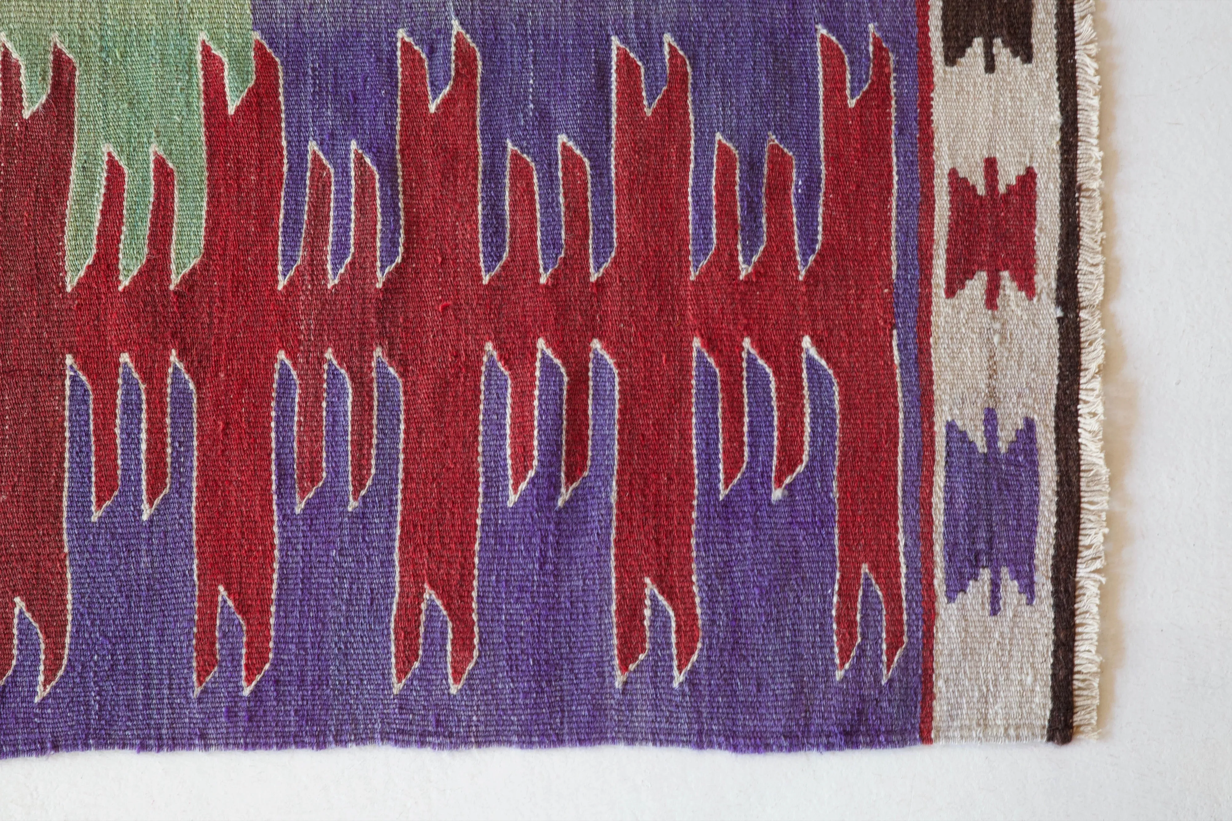 Vintage Mini Turkish Kilim Rug 2'10"x4'8"