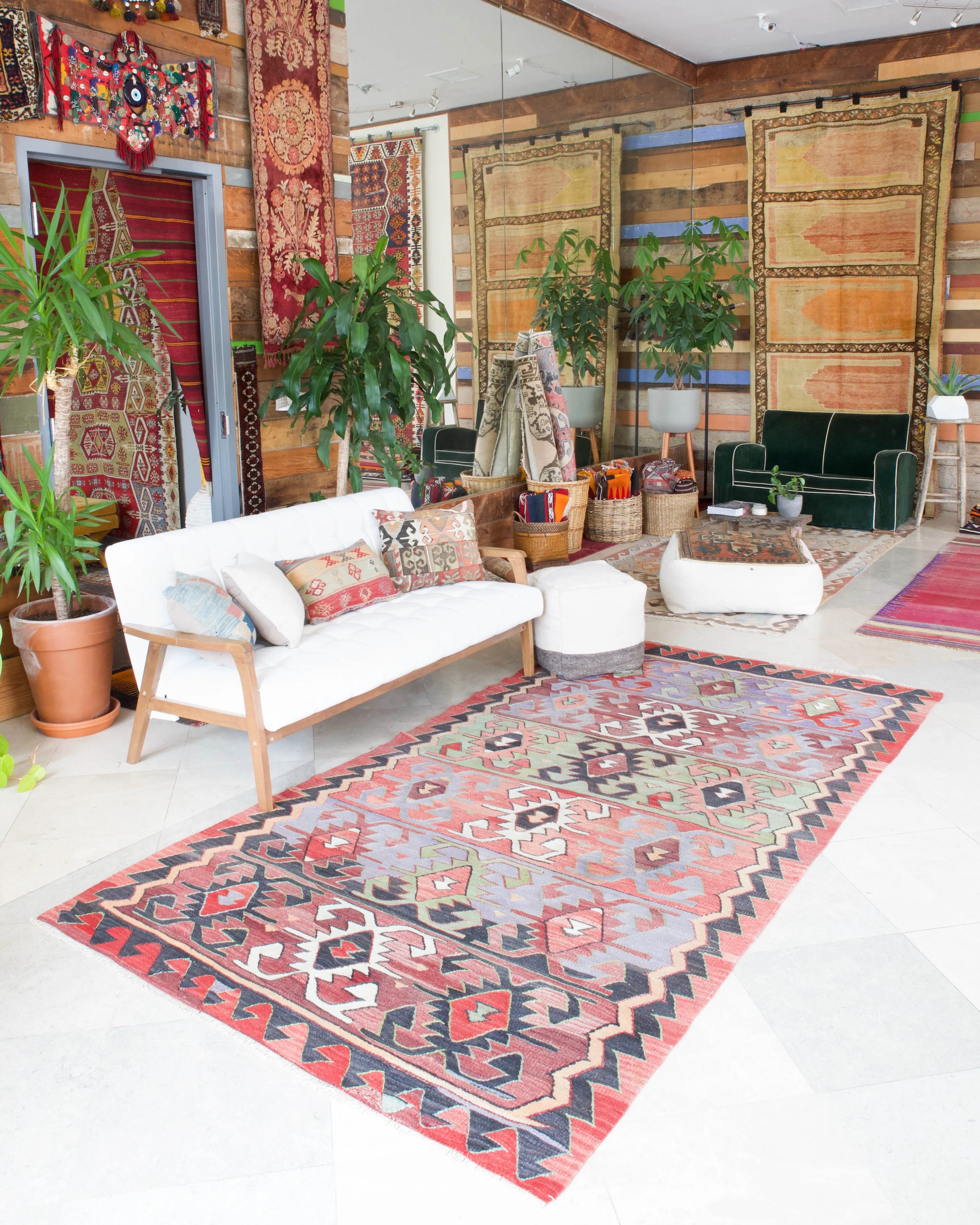 Vintage Turkish Anatolian Kilim Rug