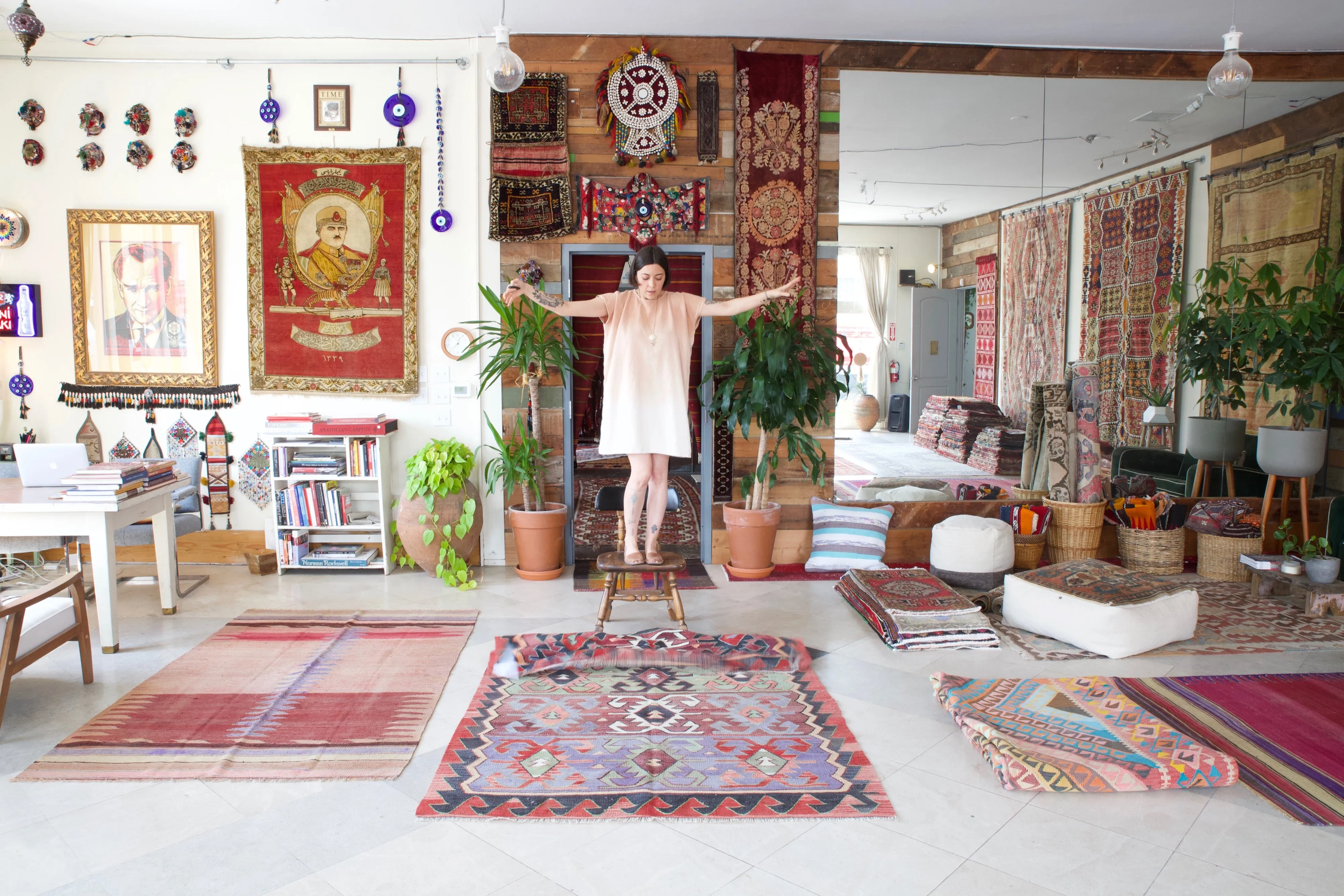 Vintage Turkish Anatolian Kilim Rug