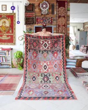 Vintage Turkish Anatolian Kilim Rug