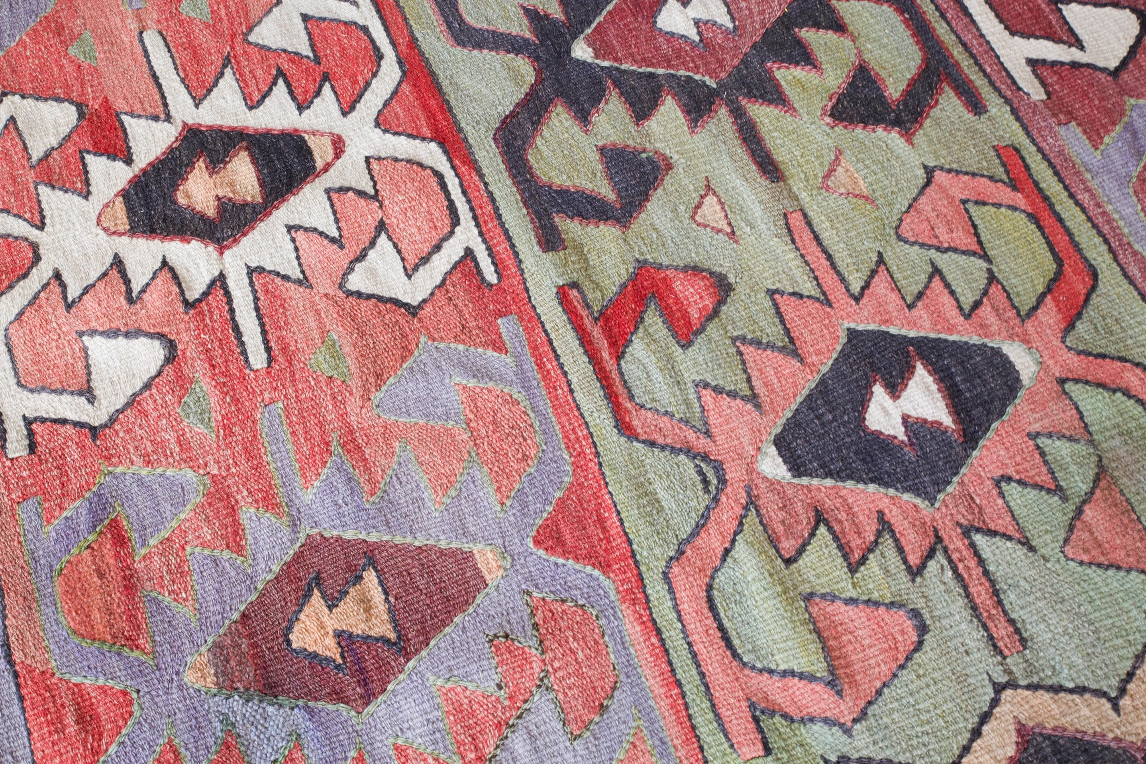 Vintage Turkish Anatolian Kilim Rug